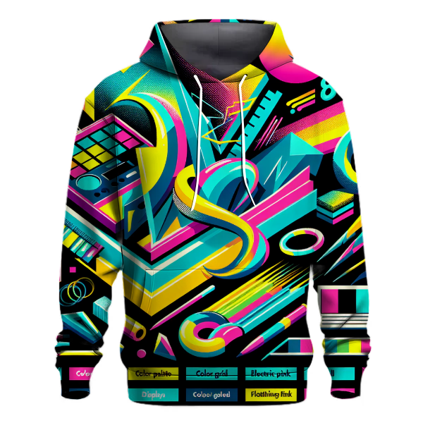 Electro 80s Art Hoodie