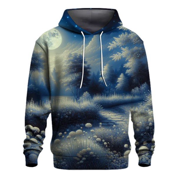 Elegant Midnight Garden Hoodie