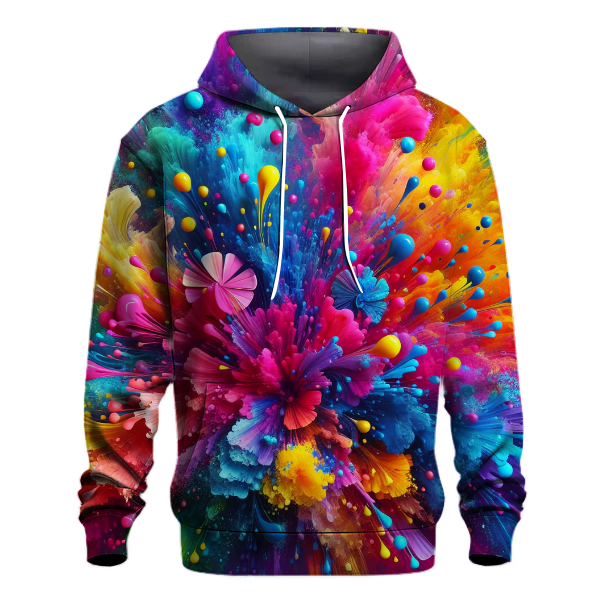 Playful Confetti Splash Hoodie