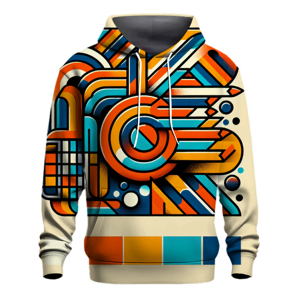 Timeless Retro Shapes Hoodie