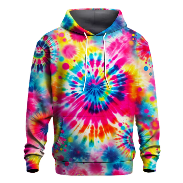 Bold Electric Splash Hoodie