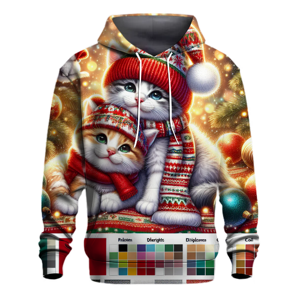 Christmas Cat Cuddle Crew Hoodie