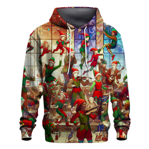 Joyful Elves at Play Hoodie
