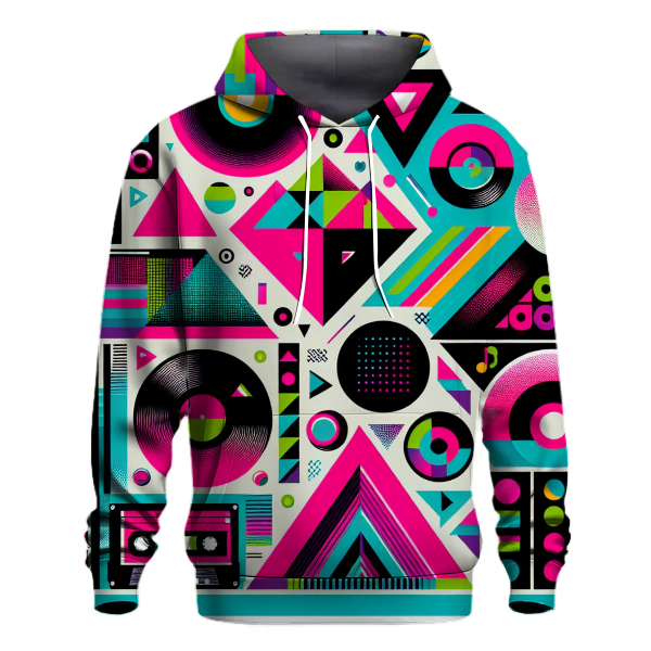 Bold Geometric Symphony Hoodie