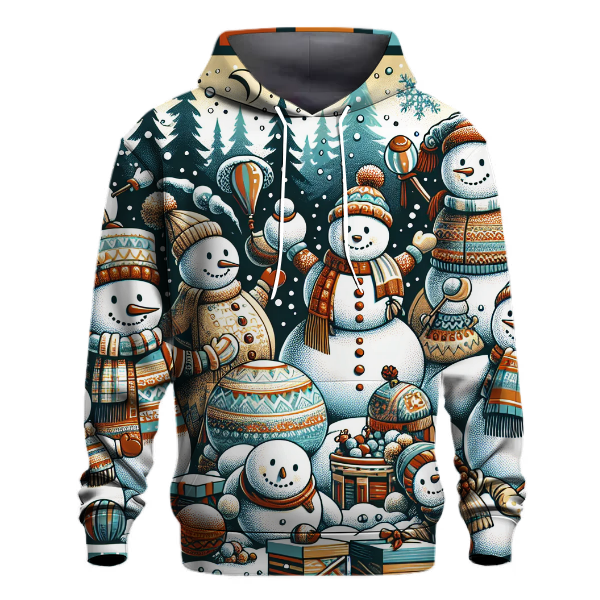 Jolly Snowman Friends Hoodie