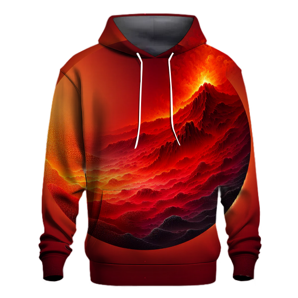 Volcanic Sunset Burst Hoodie