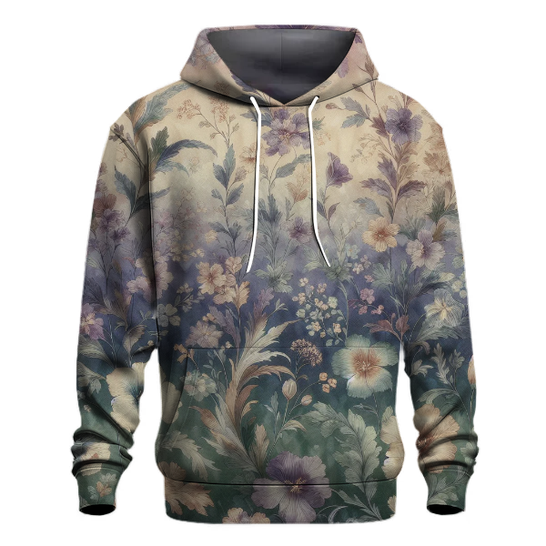 Floral Twilight Garden Hoodie