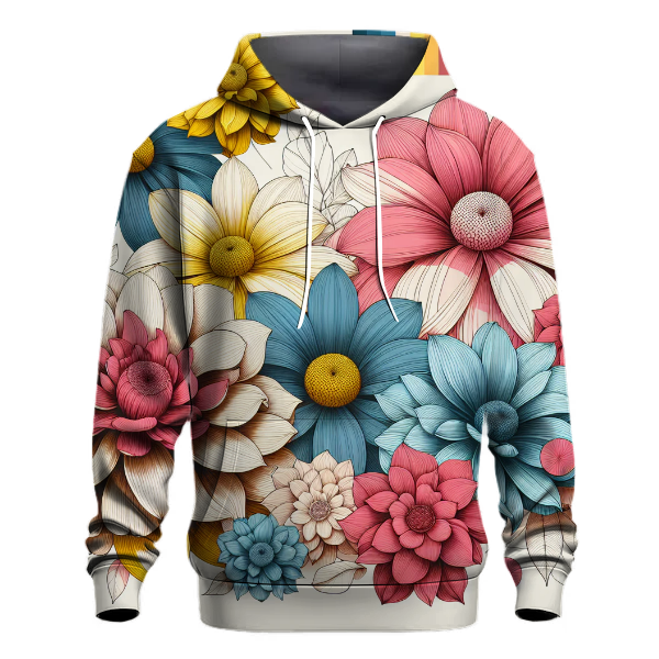 Vibrant Flower Power Hoodie