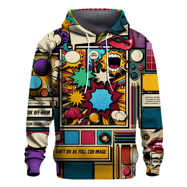 Vintage Comic Book Art Hoodie