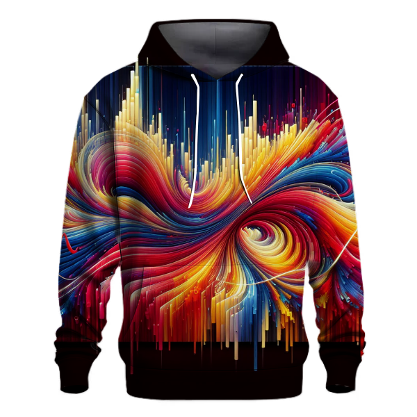 Artistic Music Waves Hoodie