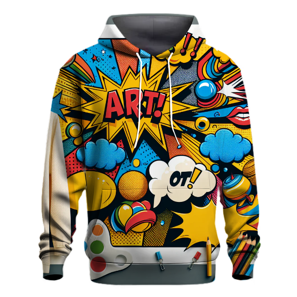 Neon Pop Art Explosion Hoodie