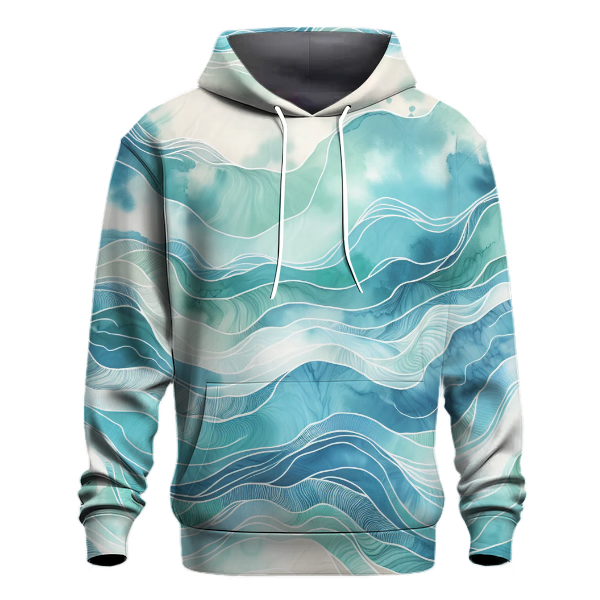 Ocean Mist Wave Hoodie