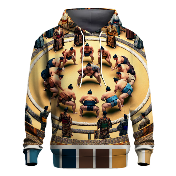 Sumo Wrestling Waves Hoodie