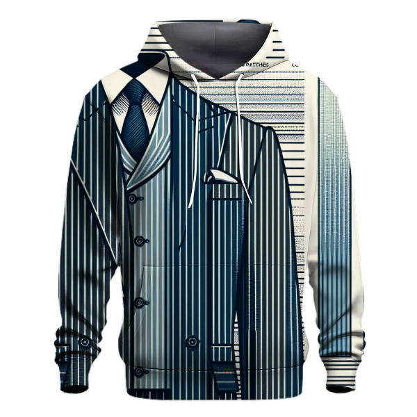 Chic Pinstripe Rhythm Hoodie