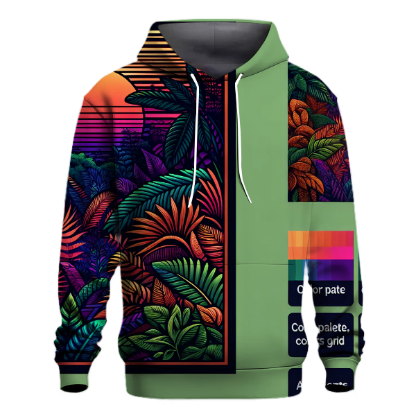 Jungle Sunset Tie-Dye Hoodie