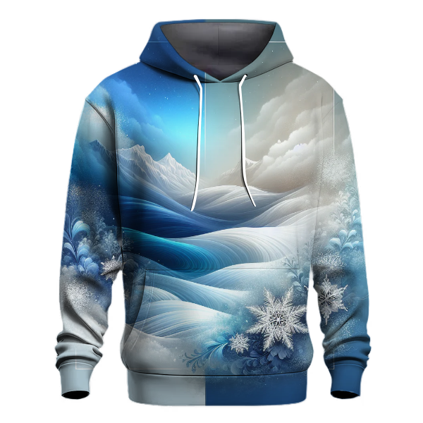 Icy Horizon Gradient Design Hoodie