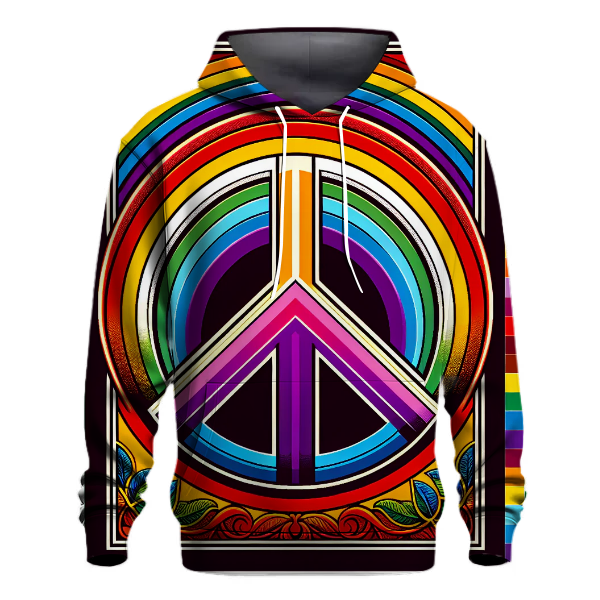 Rainbow Peace Love Hoodie