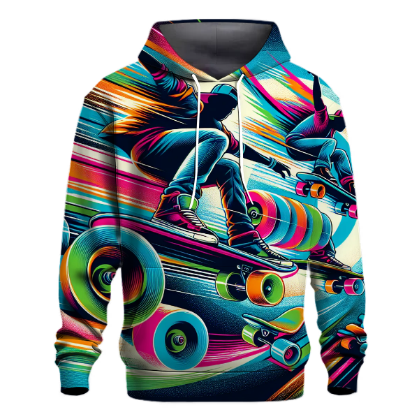 Retro Skate Style Hoodie