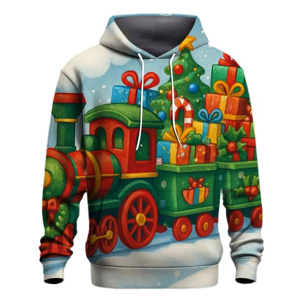 Joyful Holiday Train Hoodie