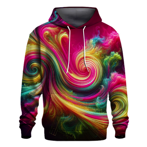 Neon Dreams Tie-dye Design Hoodie
