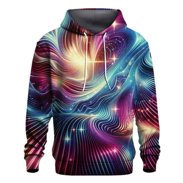 Holographic Wave Burst Hoodie