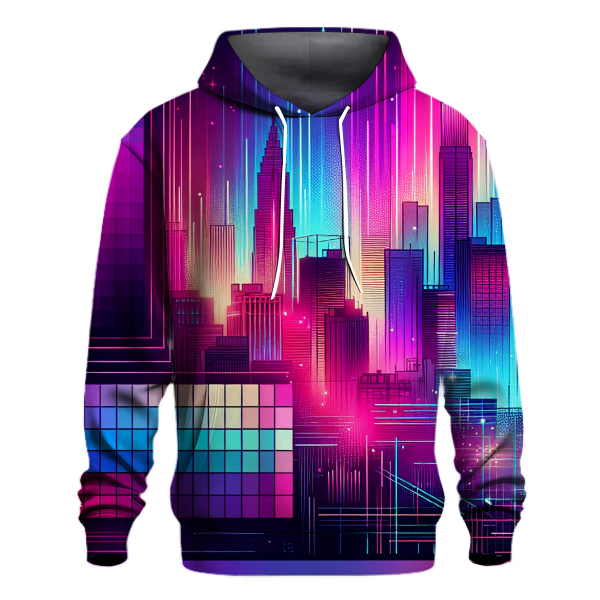 Electric Neon Pulse Gradient Hoodie