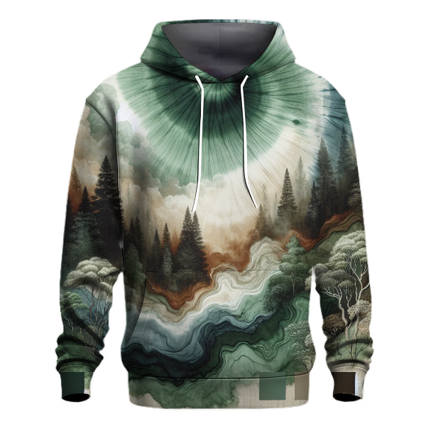 Mystic Woods Tie-dye Design Hoodie