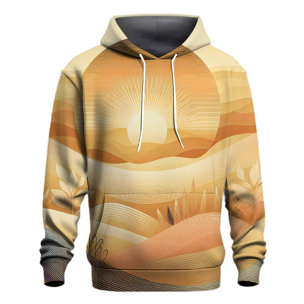 Golden Hour Gradient Design Hoodie
