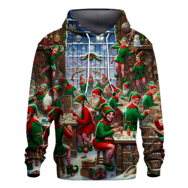 Joyous Christmas Elf Squad Hoodie