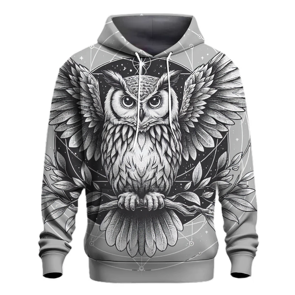 Majestic Owl Wisdom Hoodie