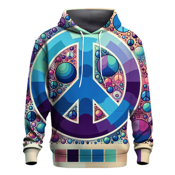 Groovy Peace Signs Hoodie