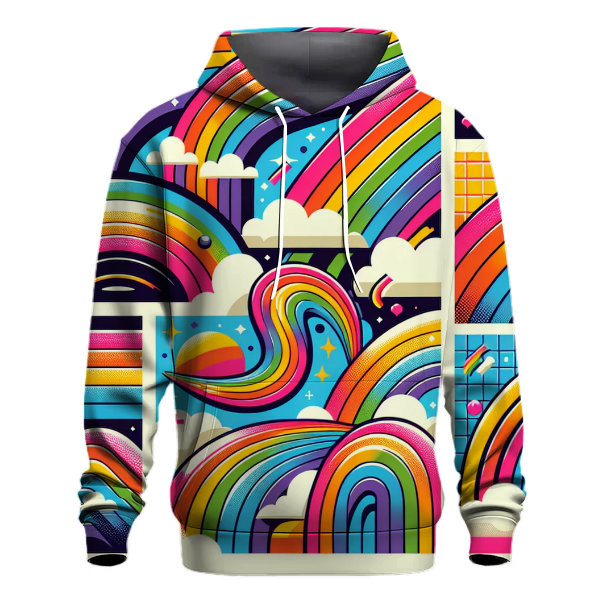 Bright Neon Rainbows Hoodie