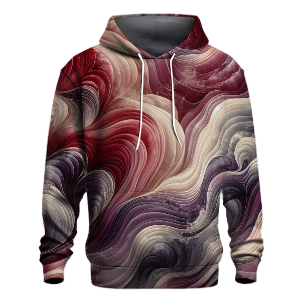 Mystical Merlot Wave Hoodie