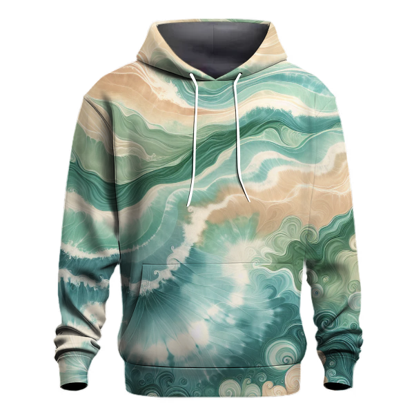 Coastal Breeze Tie-dye Design Hoodie