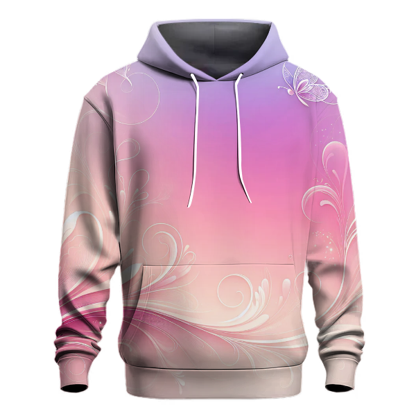 Gentle Floral Cascade Hoodie
