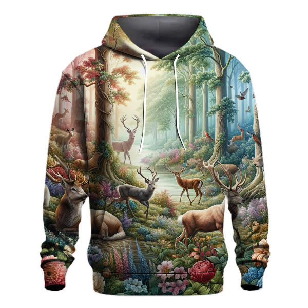 Whimsical Woodland Fauna Hoodie
