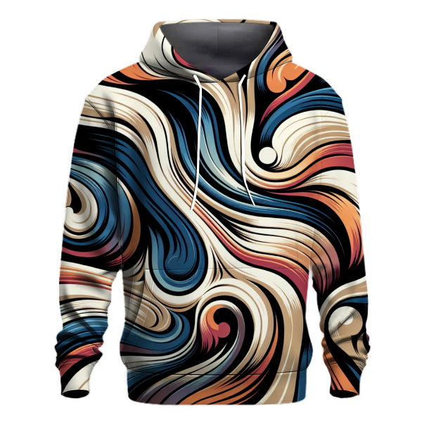 Groovy Wave Swirls Hoodie