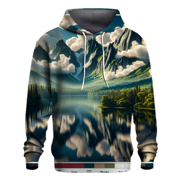 Serene Mountain Reflections Hoodie