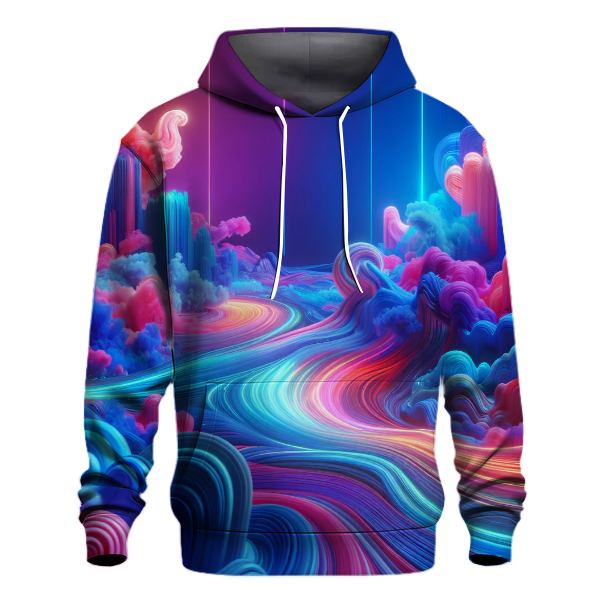 Neon Dreamscapes Hoodie