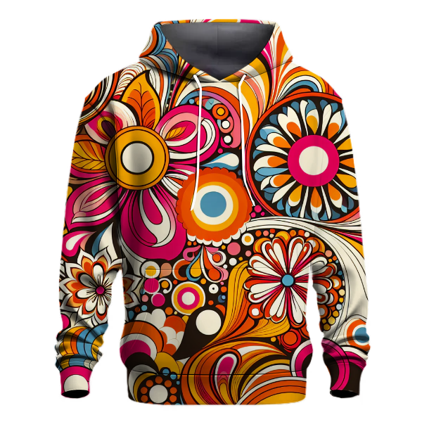 Floral Groovy Patterns Hoodie