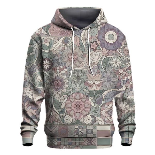 Peaceful Floral Mosaic Hoodie