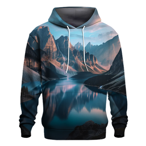 Serene Mountain Reflection Hoodie