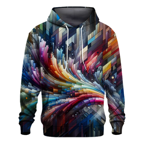 Futuristic Prism Flow Hoodie