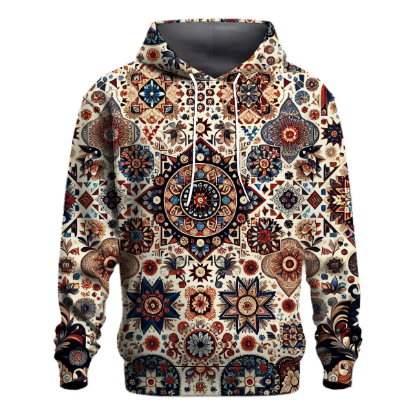 Charming Folk Patterns Hoodie