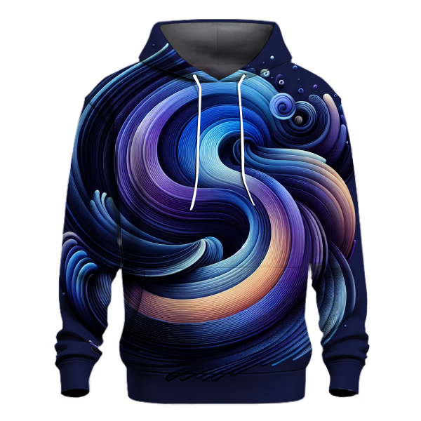 Bold Indigo Swirl Hoodie