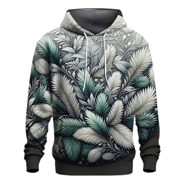Frosted Pine Forest Tie-Dye Hoodie