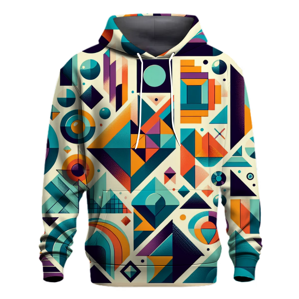Retro Geometric Harmony Hoodie