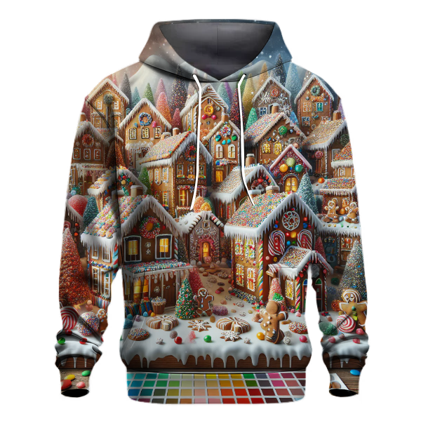 Glistening Gingerbread Town Hoodie