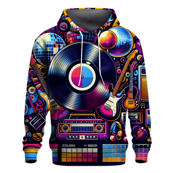 Retro Groove Harmony Hoodie