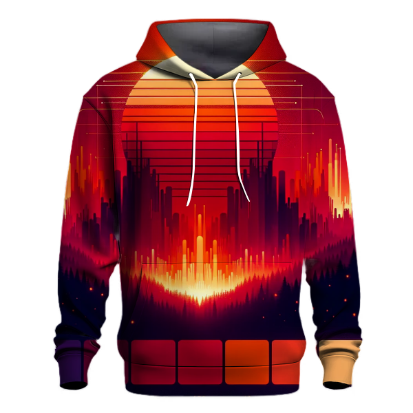Crimson Blaze Gradient Hoodie